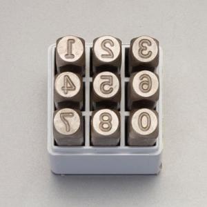 【SALE価格】エスコ (ESCO)  EA591HR-16 15.9mm 数字 刻印セット EA591HR-16｜orangetool
