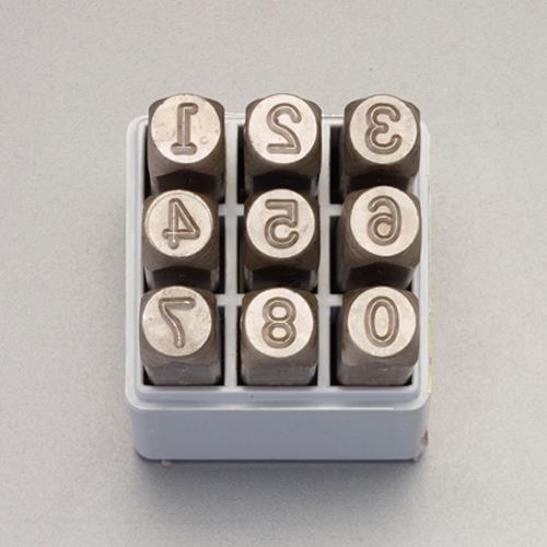 【SALE価格】エスコ (ESCO)  EA591HR-5 4.8mm 数字 刻印セット EA591...
