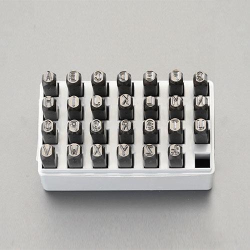 【SALE価格】エスコ (ESCO)  EA591HS-5 4.8mm 英字 刻印セット EA591...