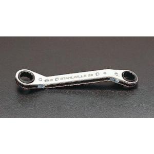 エスコ (ESCO)  EA602CE-52 3/8" x 7/16" ラチェットめがね(オフセット型) EA602CE-52｜orangetool