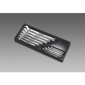【SALE価格】エスコ (ESCO)  EA614AB 10本組/ 8 -24mm 片目片口スパナ EA614AB｜orangetool