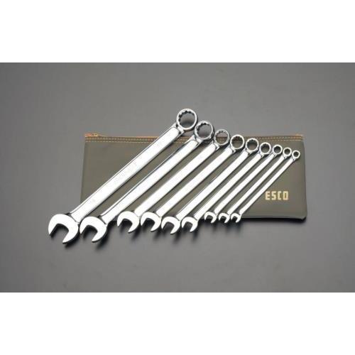 【SALE価格】エスコ (ESCO)  EA614C-1 9本組/ 6-19mm 片目片口スパナ(光...