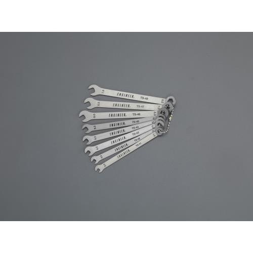 【SALE価格】エスコ (ESCO)  EA614CT 8本組 片目片口スパナ(薄型・ステンレス製)...