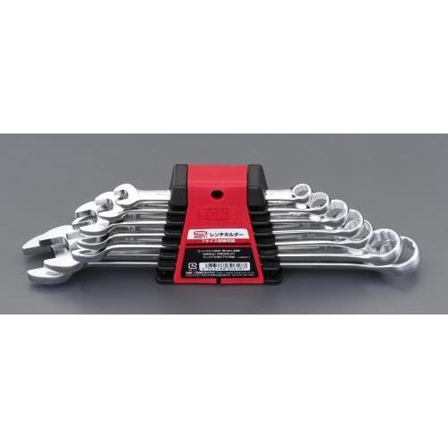 エスコ (ESCO)  EA614H-100A 7本組/ 8 -19mm 片目片口スパナ EA614...