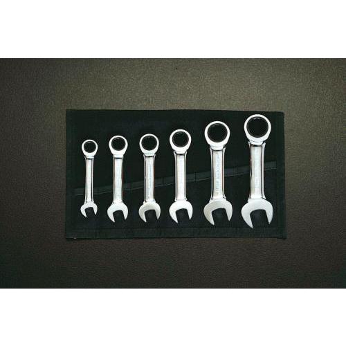 エスコ (ESCO)  EA614LS 6丁組 ギアレンチ(スタビー) EA614LS (2組セット...