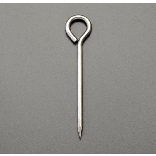 エスコ (ESCO)  EA628ZF-5 φ6.0x150mm ロープ止め金具(丸型/ステンレス製...