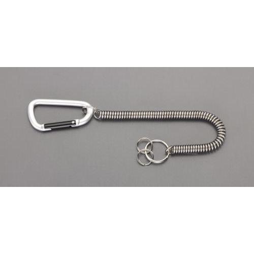 エスコ (ESCO)  EA638CG-10A 160-1300mm カールコード(カラビナ付) E...