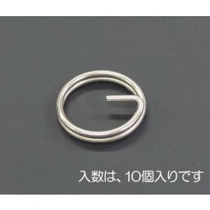 【SALE価格】エスコ (ESCO)  EA638DM-41 8x0.8mm キーリング(ステンレス製/10個) EA638DM-41｜orangetool