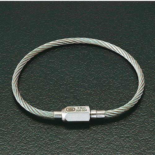 エスコ (ESCO)  EA638JA-104 2.0x 320mm ワイヤーキャッチ(ステンレス製...