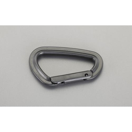 エスコ (ESCO)  75mm カラビナフック(プラスチック製/黒) EA638JG-33 (19...