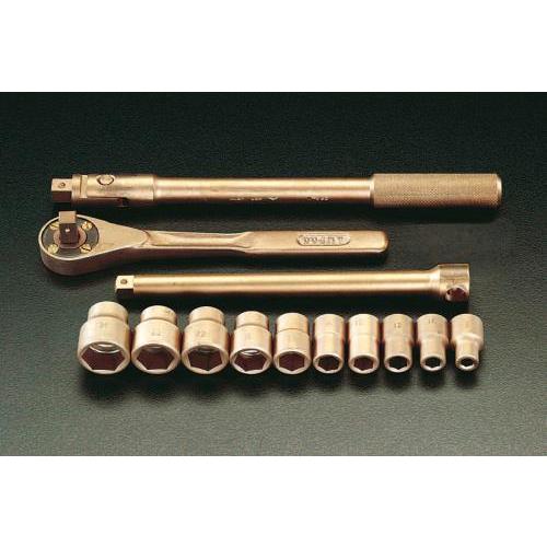 【SALE価格】エスコ (ESCO)  EA642LM 1/2&quot;sq ソケットレンチセット(ノンスパ...