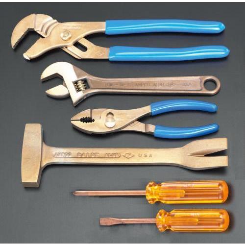 【SALE価格】エスコ (ESCO)  EA642XA-6 6丁組ツールキット(ノンスパーキング) ...