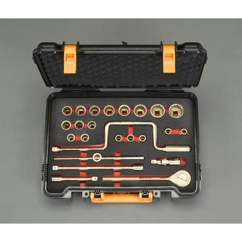 【SALE価格】エスコ (ESCO)  EA643FC-101 1/2&quot;DR/16点 ソケットレンチ...