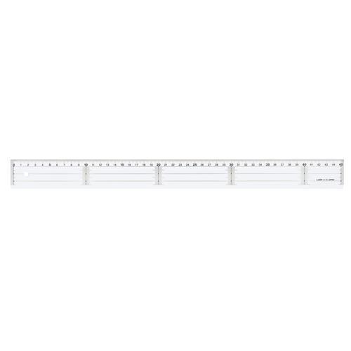エスコ (ESCO)  EA720YP-45 45cm 定規(アクリル製) EA720YP-45