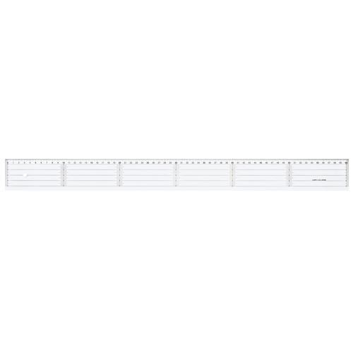 エスコ (ESCO)  EA720YP-60 60cm 定規(アクリル製) EA720YP-60