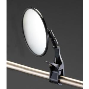 【SALE価格】エスコ (ESCO)  EA724Z-13D φ148mm  凸面ミラー(クリップ付/黒) EA724Z-13D｜orangetool