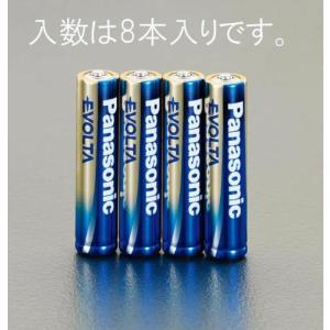 エスコ (ESCO)  [単4x  8本] 乾電池・エボルタ EA758YR-4B｜orangetool