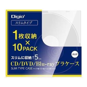 【SALE価格】エスコ (ESCO)  EA759GS-126A CD/DVD用 スリムケース(10枚) EA759GS-126A｜orangetool