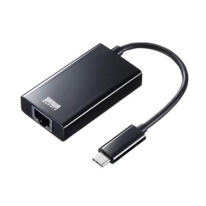 【SALE価格】エスコ (ESCO)  EA759GY-41A LANアダプター(TypeC/USBポート付/ブラック) EA759GY-41A｜orangetool
