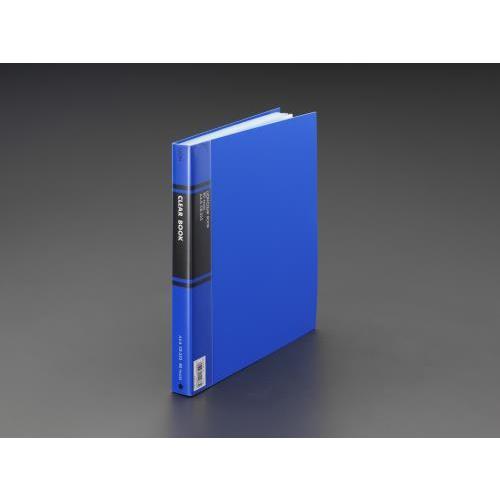 【SALE価格】エスコ (ESCO)  EA762CC-53 A4 クリアーブック(青) EA762...