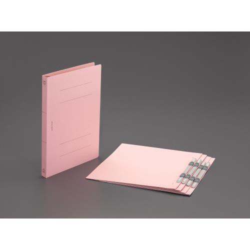 エスコ (ESCO)  EA762CD-1 A4 フラットファイル(桃/5枚) EA762CD-1 ...