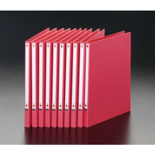 【SALE価格】エスコ (ESCO)  EA762CF-41 A4/S型 パームファイル(赤/10冊...