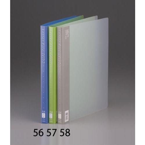 エスコ (ESCO)  EA762CF-57 4/S型 レターファイル(緑/1冊) EA762CF-...