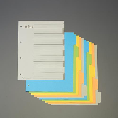 エスコ (ESCO)  EA762CS-11 A4S型 カラーインデックス(再生紙/5色入) EA7...