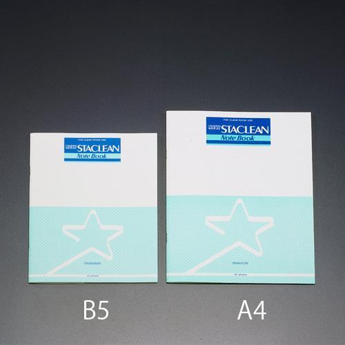 エスコ (ESCO)  EA762GC-154 横罫A4ノート(クリーンルーム用/32マイ/10冊)...