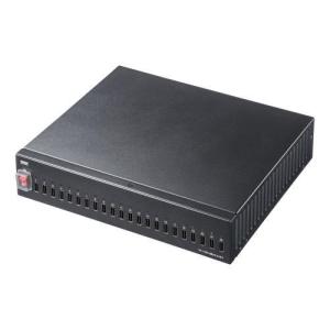 エスコ (ESCO)  EA764A-223 [22ポート] USBハイパワー充電器(ブラック) EA764A-223｜orangetool