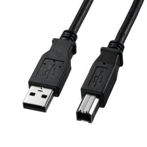 エスコ (ESCO)  2.0m USBケーブル(A-B/2.0対応/黒) EA764AJ-92A｜orangetool