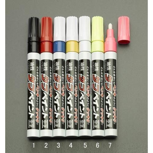 【SALE価格】エスコ (ESCO)  EA765MT-3 [青/中字] 油性タフペイント(10本)...