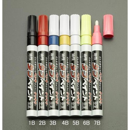エスコ (ESCO)  EA765MT-6B [黄/中字] 油性タフペイント(蛍光) EA765MT...