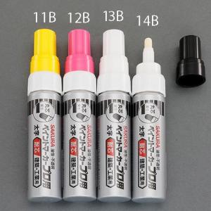 エスコ (ESCO)  EA765MV-13B [白/太字] 油性ペイントマーカー(工業用/10本) EA765MV-13B｜orangetool