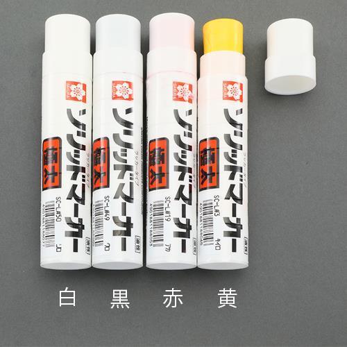 エスコ (ESCO)  EA765MV-171 [白/極太] 油性固形マーカー(工業/建築用) EA...