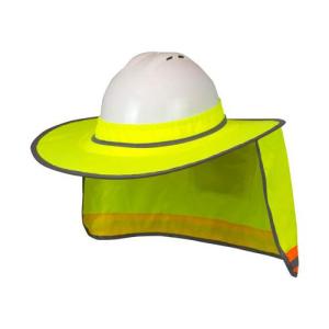 エスコ (ESCO)  EA768HR-11 ヘルメット用バイザー(蛍光/首筋保護) EA768HR-11｜orangetool