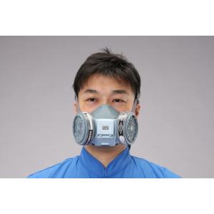【SALE価格】エスコ (ESCO)  EA800MS-7A 吸収缶交換マスク(2缶式) EA800MS-7A｜orangetool