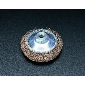 エスコ (ESCO)  EA809-3 φ85mm/M10x1.5 ワイヤーブラシ(ベベル型) EA...