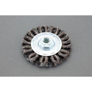 【SALE価格】エスコ (ESCO)  EA809YG-12 102mm/M10 ワイヤーホイール(ステンレス製ツイスト) EA809YG-12｜orangetool