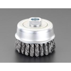 【SALE価格】エスコ (ESCO)  EA809YL-6 86mm/M16 ワイヤーブラシ(カップ型/スチール製) EA809YL-6｜orangetool