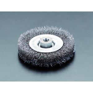 【SALE価格】エスコ (ESCO)  EA809YP-11 100mm/M10 ワイヤーホイール(スチール製) EA809YP-11｜orangetool