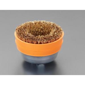 エスコ (ESCO)  EA809YR-11 75mm/M10 ワイヤーブラシ(カップ型/スチール製) EA809YR-11｜orangetool