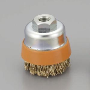 エスコ (ESCO)  EA809YR-51 35mm/M10 ワイヤーブラシ(カップ型 スチール製) EA809YR-51｜orangetool