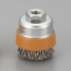 【SALE価格】エスコ (ESCO)  EA809YR-52 35mm/M10 ワイヤーブラシ(カップ型/ステンレス製) EA809YR-52｜orangetool