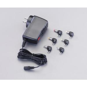 【SALE価格】エスコ (ESCO)  EA812JP-2 AC100-250V 50/60Hz ACアダプター[プラグ6個付] EA812JP-2｜orangetool