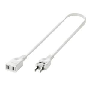 エスコ (ESCO)  EA815GA-103 125V/15Ax0.5m 延長コード(スイングプラグ/白) EA815GA-103｜orangetool