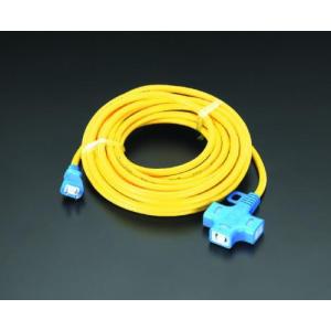 【SALE価格】エスコ (ESCO)  EA815GC-21 AC125V/15A/ 10m 延長コード(抜け止) EA815GC-21｜orangetool