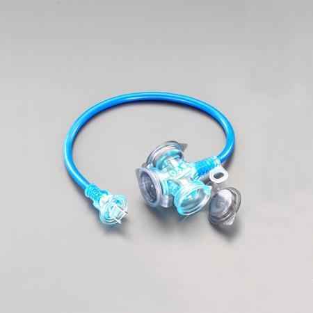 エスコ (ESCO)  EA815GC-23 AC125V/15A/0.5m 延長コード(防雨型) ...