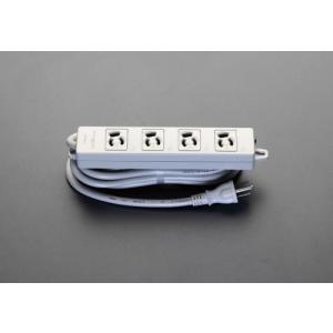【SALE価格】エスコ (ESCO)  EA815GL-151 AC125V/15Ax 1m タップ(4口・接地抜け止・MG付) EA815GL-151｜orangetool