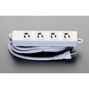 【SALE価格】エスコ (ESCO)  EA815GL-155 AC125V/15Ax 5m タップ(4口・接地抜け止・MG付) EA815GL-155｜orangetool